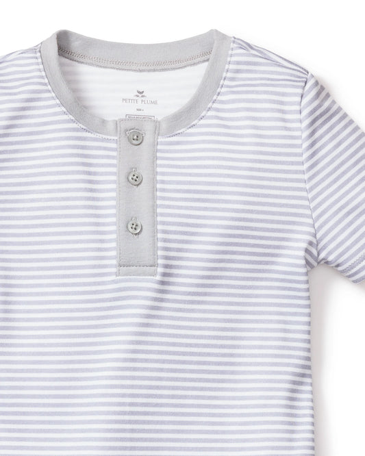 Grey Stripes PJ Set