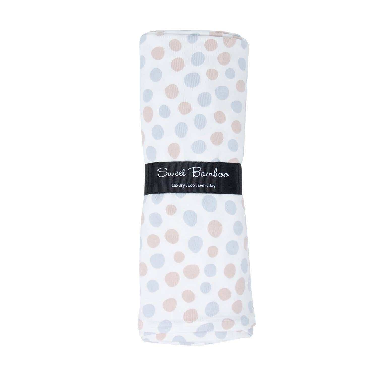 Polka Dot Grey Swaddle