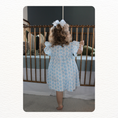 Load image into Gallery viewer, Blue Floral Smocked Dress
