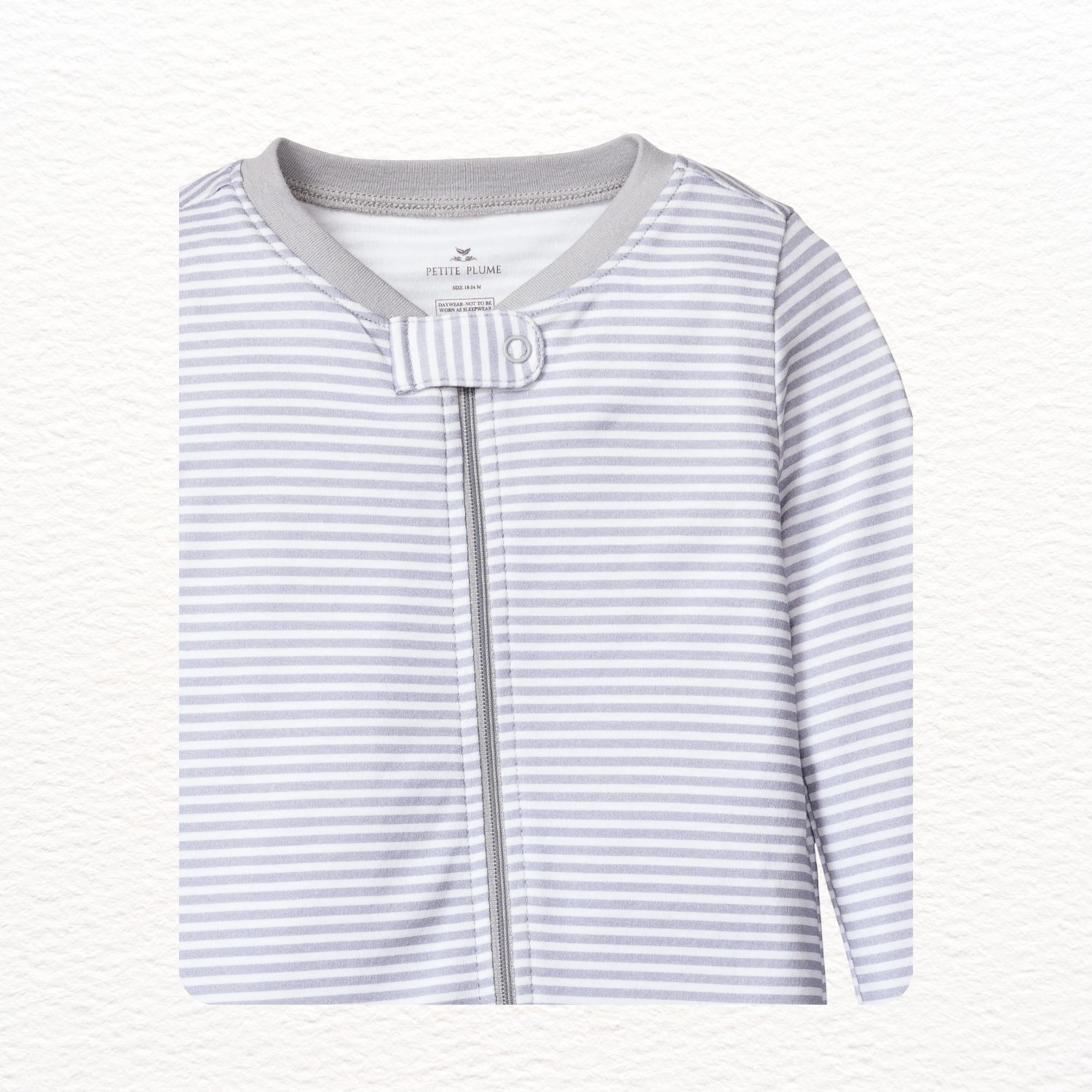 Grey Stripes PJ Romper