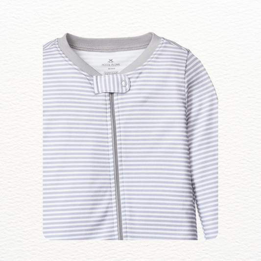 Grey Stripes PJ Romper