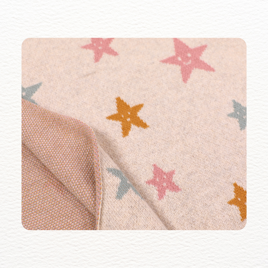Organic Cotton Baby Blanket - Stars