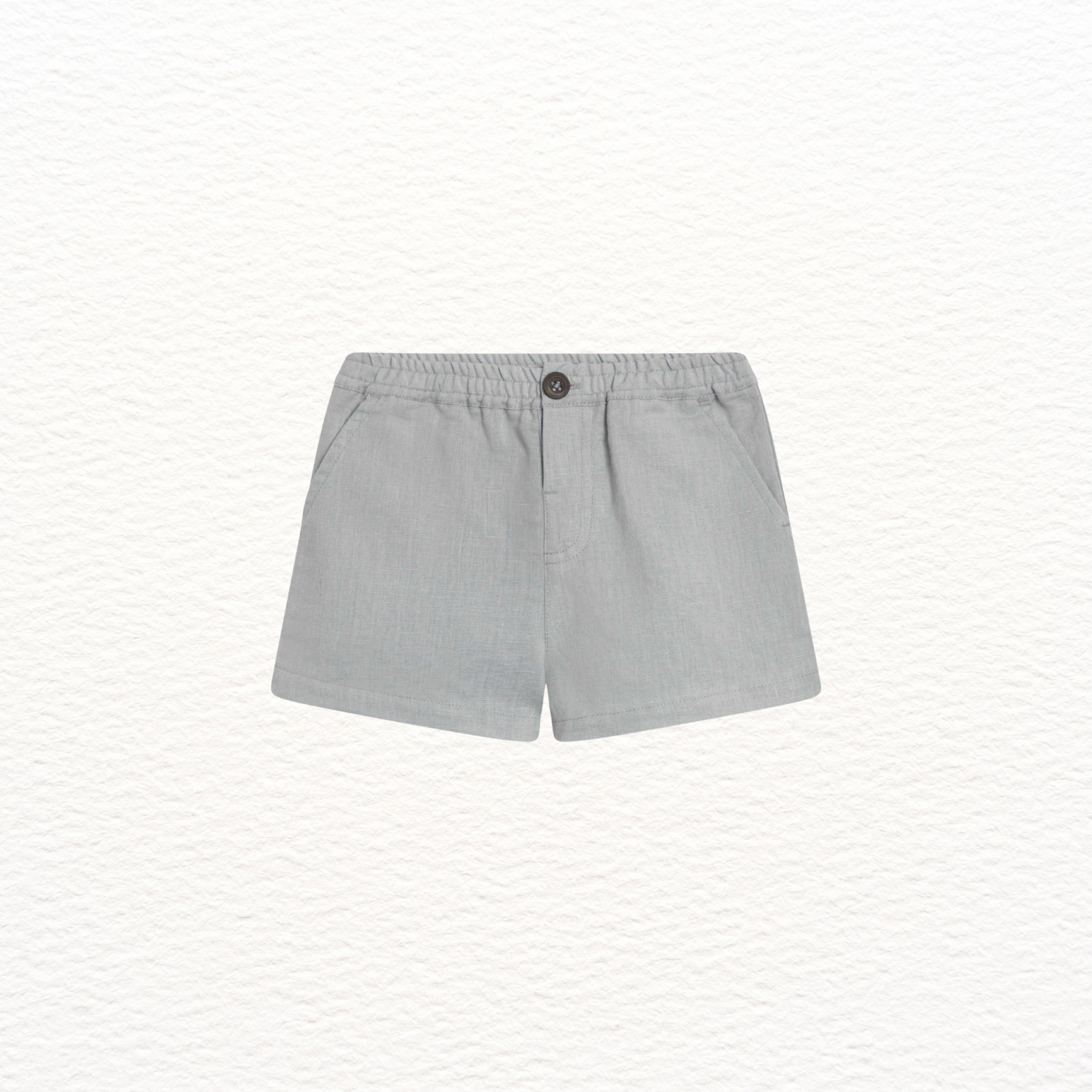 Gray shorts on a white background