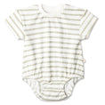 Load image into Gallery viewer, Sage Stripes Romper
