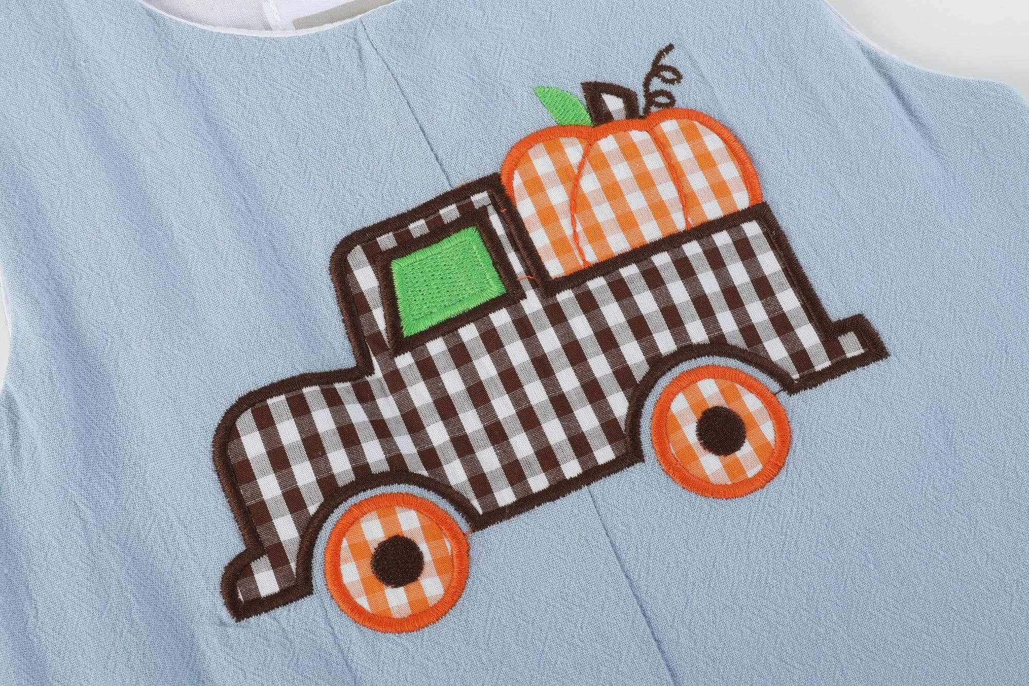 Pumpkin Truck Overalls