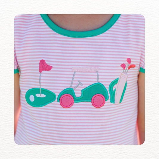 On the Green Golf Scallop Short Set