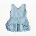 Load image into Gallery viewer, River Soft Denim Washed Baby Dress + Bloomer (Organic)
