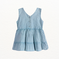 Load image into Gallery viewer, River Soft Denim Washed Baby Dress + Bloomer (Organic)
