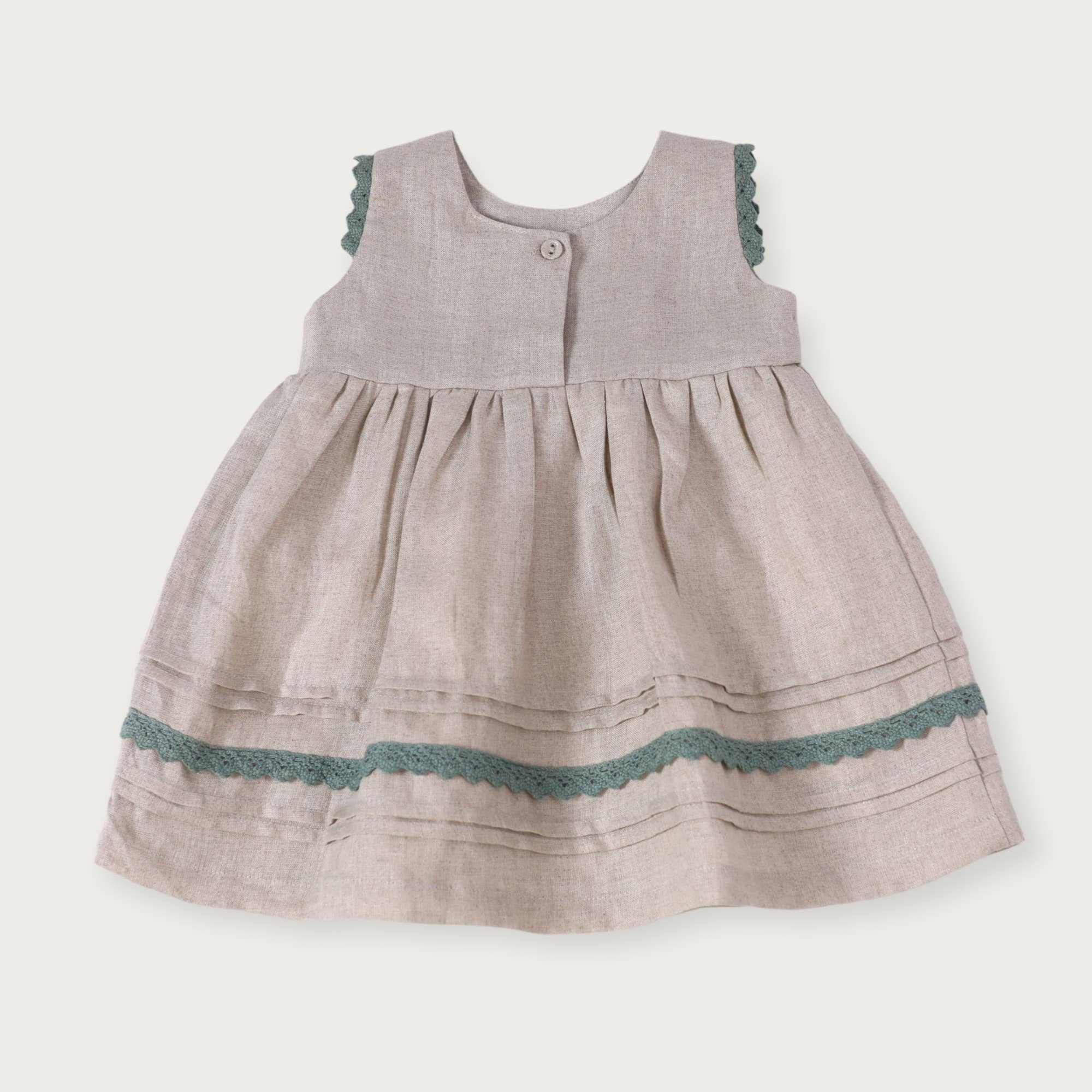 Sylvie Linen Baby Dress