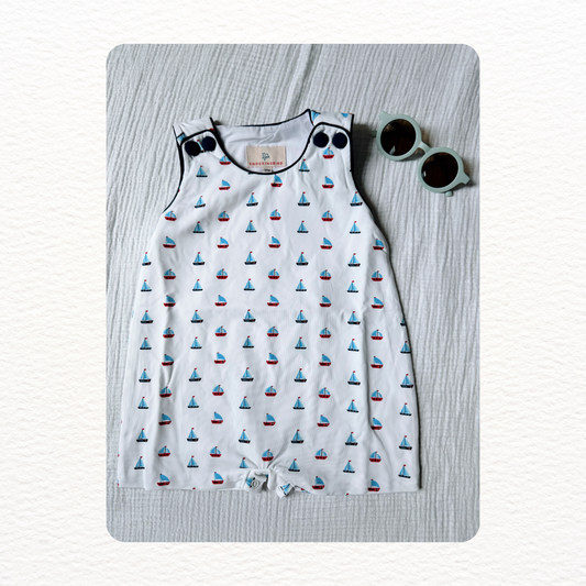 Sailboat Knit Shortall