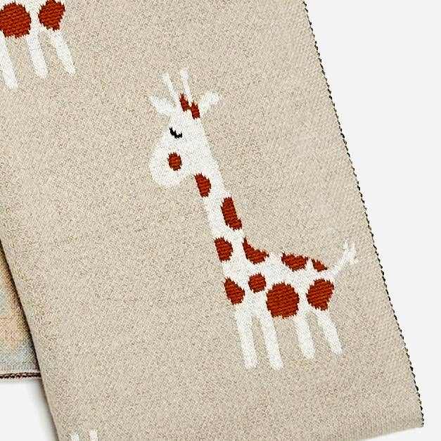 Organic Cotton Baby Blanket - Giraffe