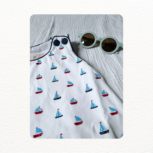 Sailboat Knit Shortall