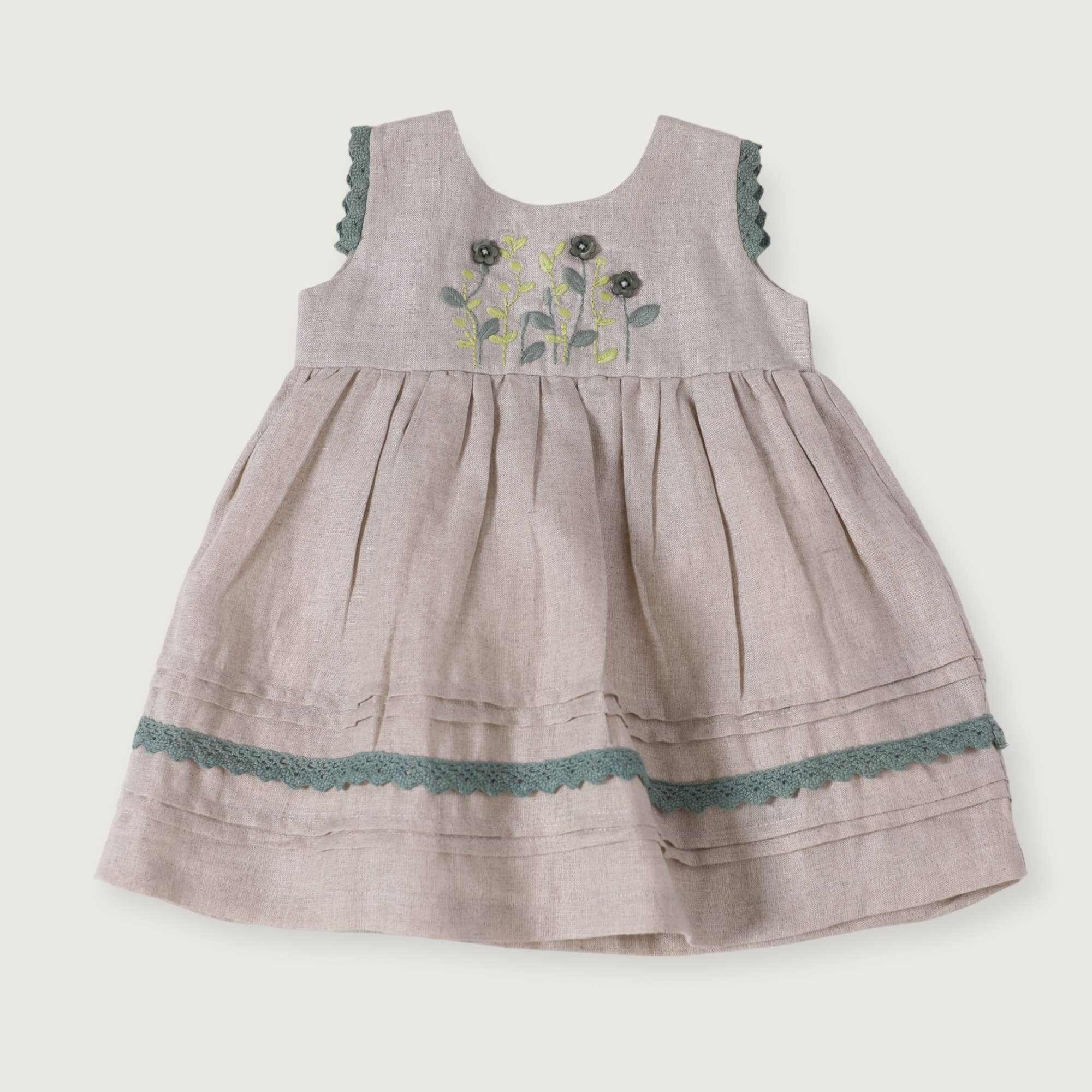 Sylvie Linen Baby Dress