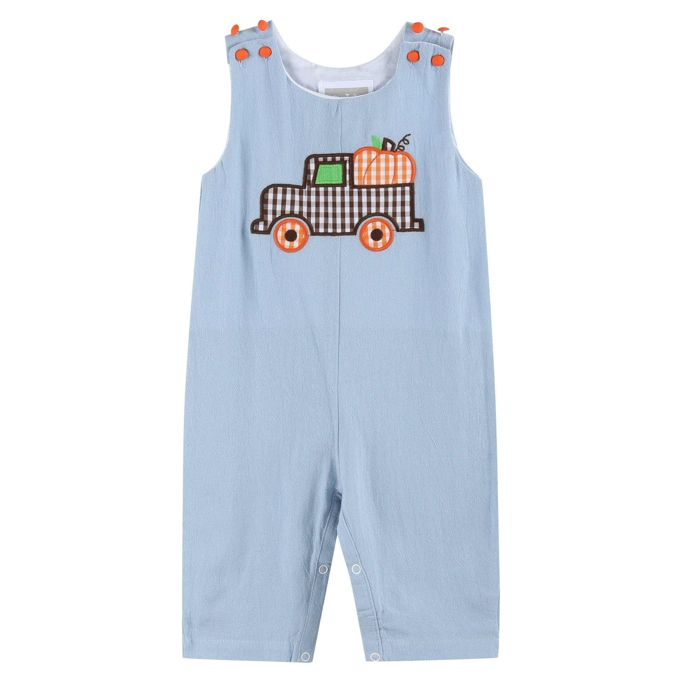 Pumpkin Truck Overalls