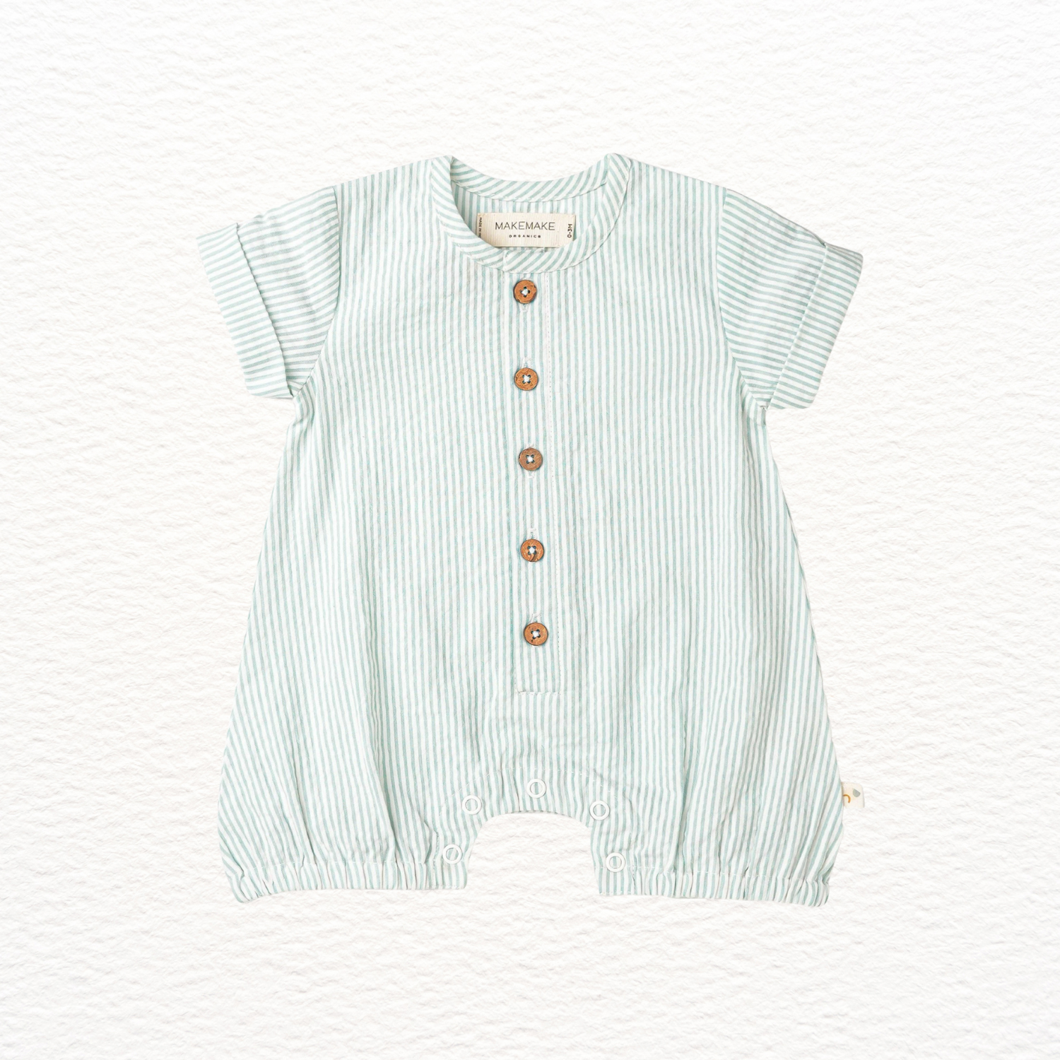 Green Stripes Romper