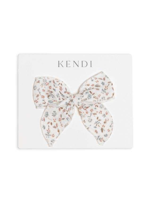 Muslin Bow Clip - Wyn Floral