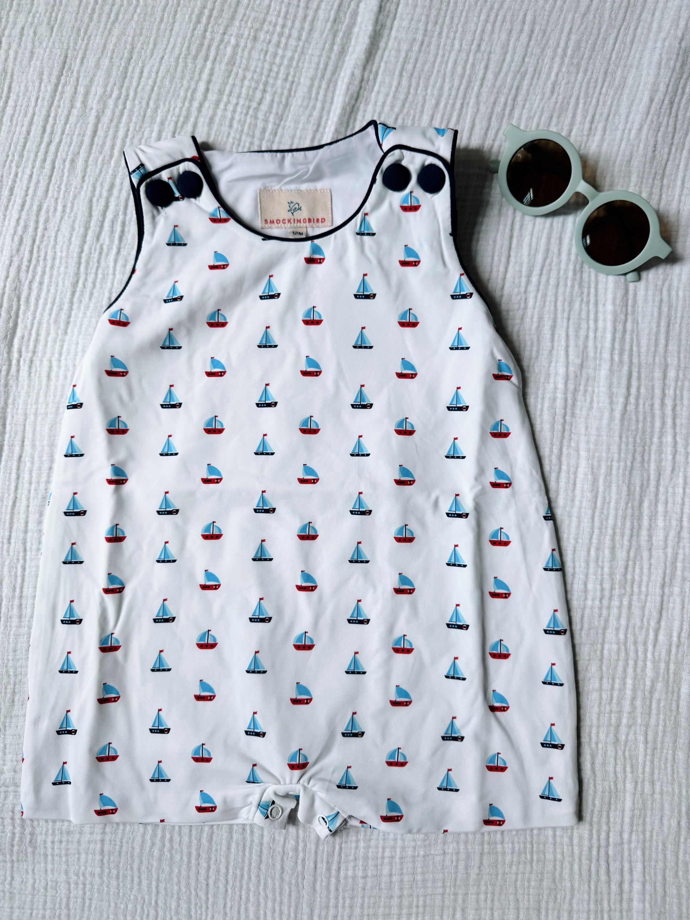 Sailboat Knit Shortall