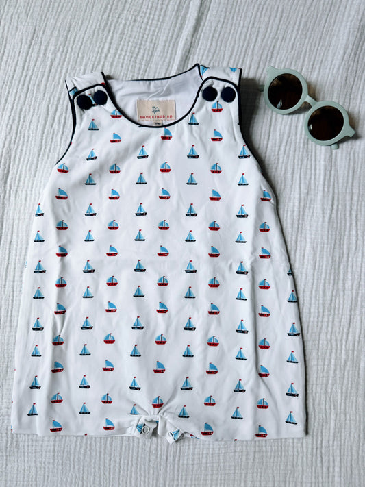Sailboat Knit Shortall