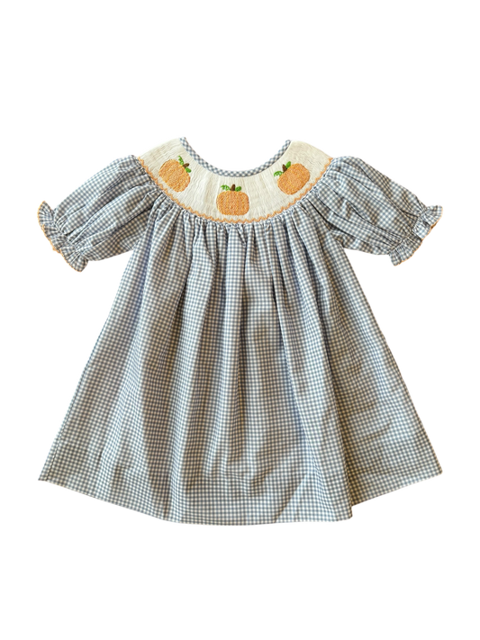 Girl Pumpkin Trio Dress