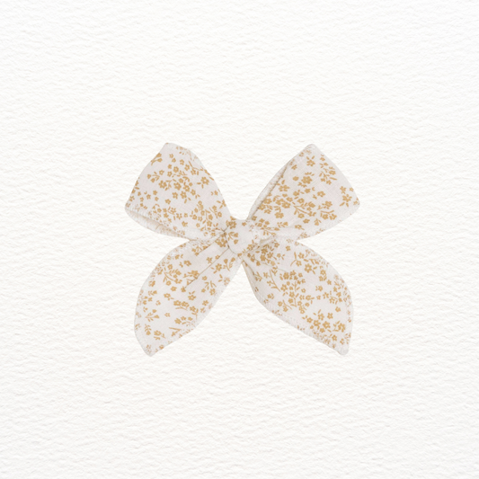 Linen Bow Clip - Velma Floral