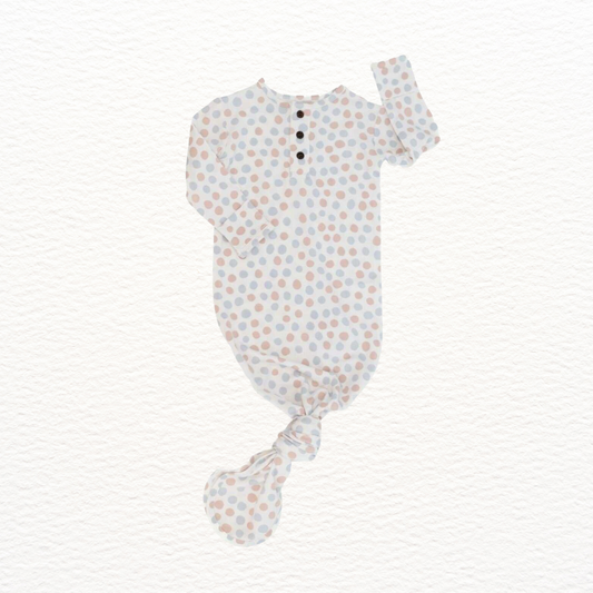 Polka Dot Knotted Gown