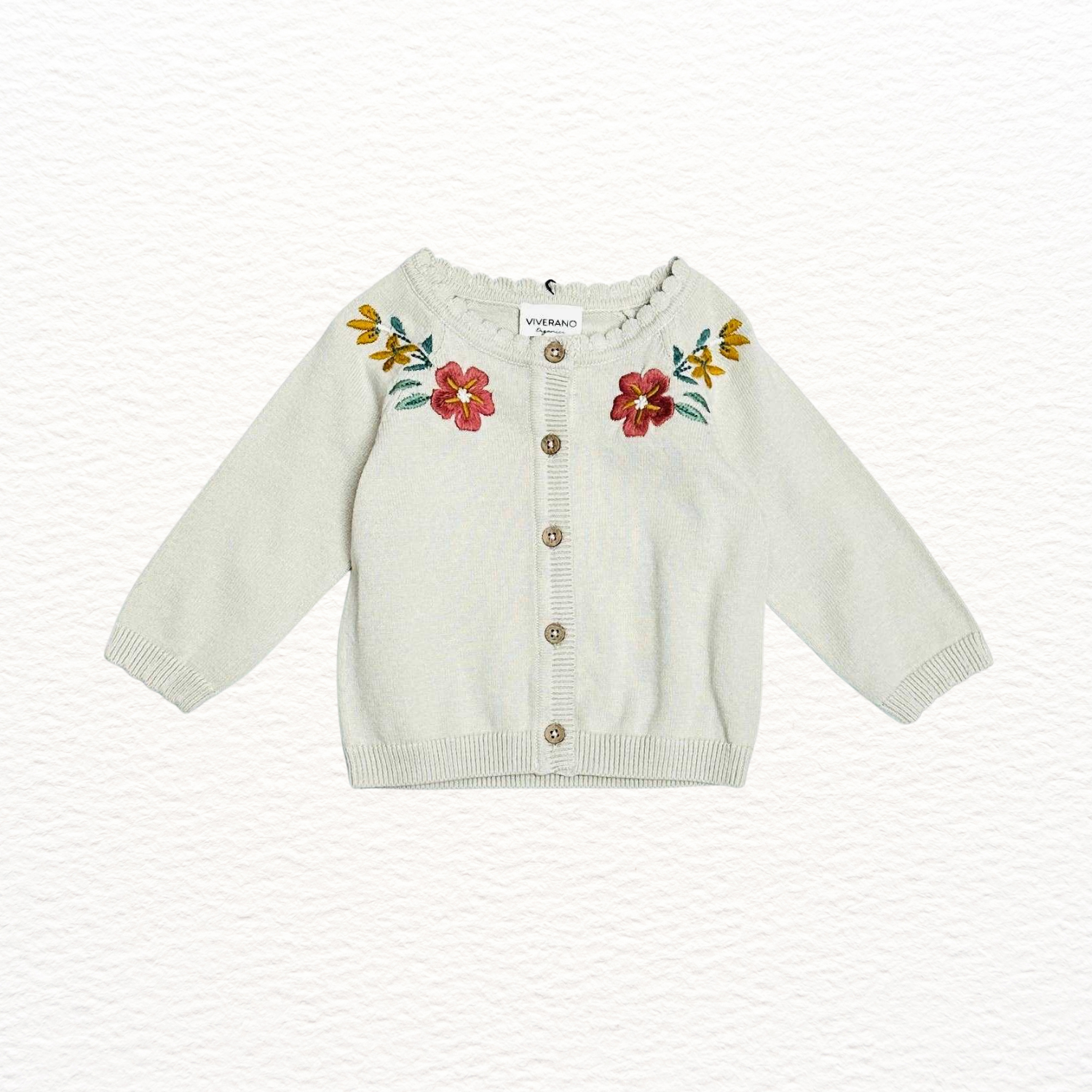 Floral Embroidered Cardigan