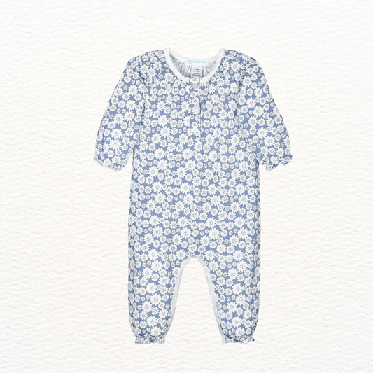 Blue Daisies Pima Romper