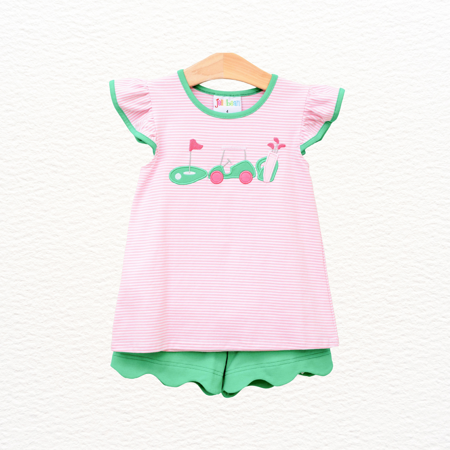 On the Green Golf Scallop Short Set