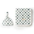 Load image into Gallery viewer, Chequered Swaddle & Hat
