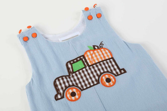 Pumpkin Truck Overalls